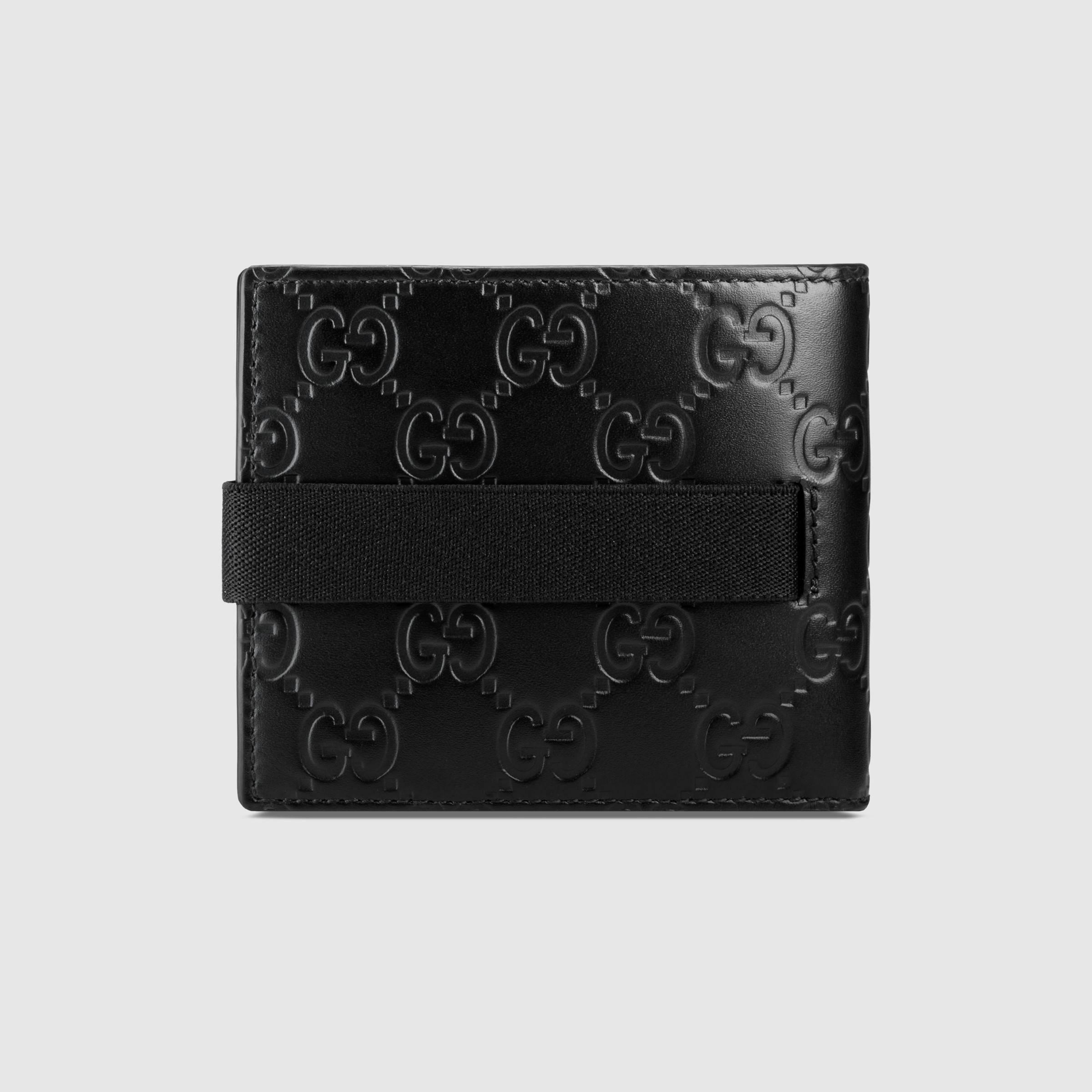 gucci wallet with elastic band